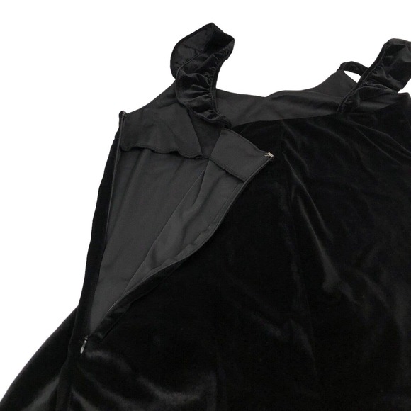 NEW The Nines by Hatch Maternity Jumpsuit Romper Black Velvet Velour Womens M - Picture 6 of 8